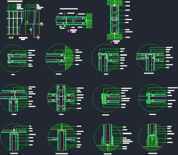 Node diagram of single-layer gypsum board partition system – CadArea ...