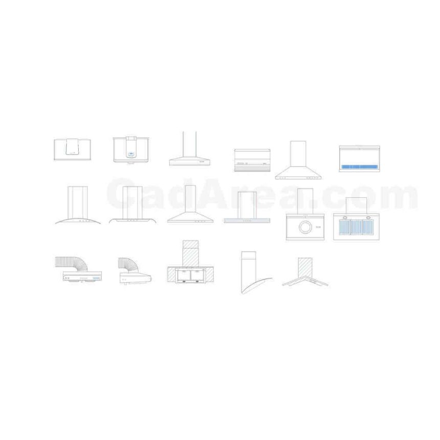 Hoodrange hoodRang hoodcooker hood autocad block CadArea Premium