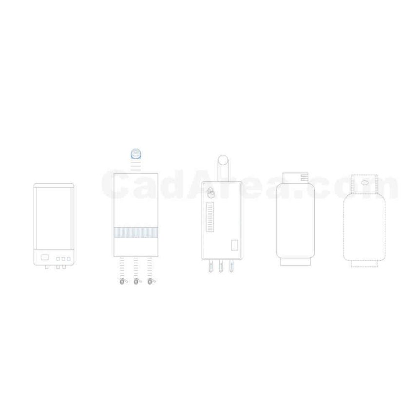 Water dispenser AUTOCAD BLOCK CadArea Premium Design & Blueprint